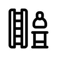 stair icon. line icon for your website, mobile, presentationation, and logo design. vector