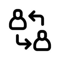 mentor icon. line icon for your website, mobile, presentationation, and logo design. vector