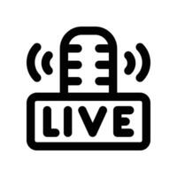 live icon. line icon for your website, mobile, presentation, and logo design. vector