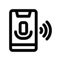 mobile phone icon. line icon for your website, mobile, presentation, and logo design. vector
