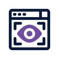 viewer icon. dual tone icon for your website, mobile, presentation, and logo design. vector