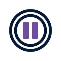 pause icon. dual tone icon for your website, mobile, presentation, and logo design. vector