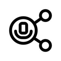 share icon. line icon for your website, mobile, presentation, and logo design. vector