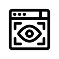 viewer icon. line icon for your website, mobile, presentation, and logo design. vector