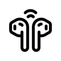 earphone icon. line icon for your website, mobile, presentation, and logo design. vector