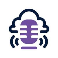 cloud icon. dual tone icon for your website, mobile, presentation, and logo design. vector