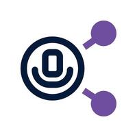 share icon. dual tone icon for your website, mobile, presentation, and logo design. vector