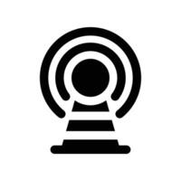 broadcast tower icon. glyph icon for your website, mobile, presentation, and logo design. vector