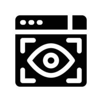 viewer icon. glyph icon for your website, mobile, presentation, and logo design. vector