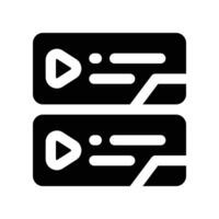 series icon. glyph icon for your website, mobile, presentation, and logo design. vector