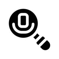 search icon. glyph icon for your website, mobile, presentation, and logo design. vector