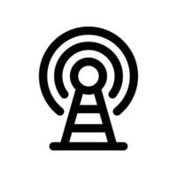 broadcast tower icon. line icon for your website, mobile, presentation, and logo design. vector