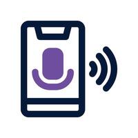 mobile phone icon. dual tone icon for your website, mobile, presentation, and logo design. vector