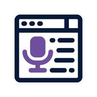 website icon. dual tone icon for your website, mobile, presentation, and logo design. vector