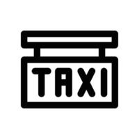taxi signal icon. line icon for your website, mobile, presentation, and logo design. vector