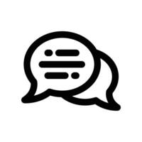conversation icon. line icon for your website, mobile, presentation, and logo design. vector