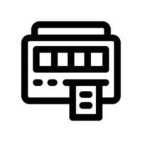 taximeter icon. line icon for your website, mobile, presentation, and logo design. vector