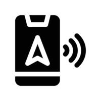 navigation icon. glyph icon for your website, mobile, presentation, and logo design. vector