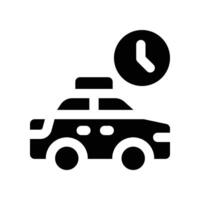 time icon. glyph icon for your website, mobile, presentation, and logo design. vector