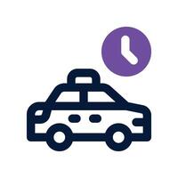 time icon. dual tone icon for your website, mobile, presentation, and logo design. vector
