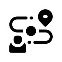 route icon. glyph icon for your website, mobile, presentation, and logo design. vector
