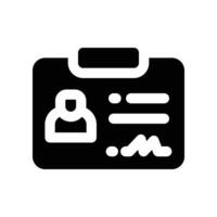 driver licence icon. glyph icon for your website, mobile, presentation, and logo design. vector