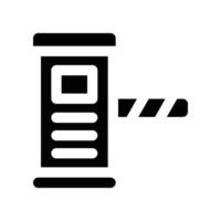 toll road icon. glyph icon for your website, mobile, presentation, and logo design. vector