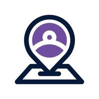 customer icon. dual tone icon for your website, mobile, presentation, and logo design. vector