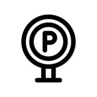 parking icon. line icon for your website, mobile, presentation, and logo design. vector