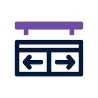 direction icon. dual tone icon for your website, mobile, presentation, and logo design. vector