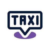 taxi location icon. dual tone icon for your website, mobile, presentation, and logo design. vector