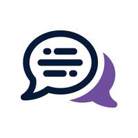 conversation icon. dual tone icon for your website, mobile, presentation, and logo design. vector