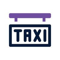 taxi signal icon. dual tone icon for your website, mobile, presentation, and logo design. vector