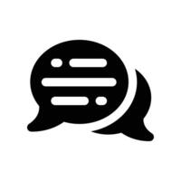 conversation icon. glyph icon for your website, mobile, presentation, and logo design. vector