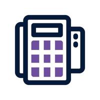 pos terminal icon. dual tone icon for your website, mobile, presentation, and logo design. vector