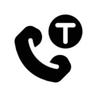 call icon. glyph icon for your website, mobile, presentation, and logo design. vector