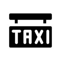 taxi signal icon. glyph icon for your website, mobile, presentation, and logo design. vector