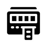 taximeter icon. glyph icon for your website, mobile, presentation, and logo design. vector