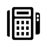 pos terminal icon. glyph icon for your website, mobile, presentation, and logo design. vector