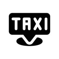 taxi location icon. glyph icon for your website, mobile, presentation, and logo design. vector