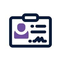 driver licence icon. dual tone icon for your website, mobile, presentation, and logo design. vector