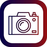 Camera Line Gradient Round Corner Icon vector