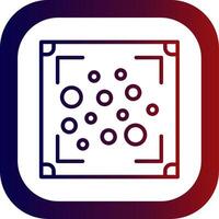 Heat Maps Line Gradient Round Corner Icon vector