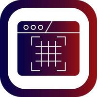 Grid Glyph Gradient Round Corner Icon vector