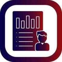User Scenarios Glyph Gradient Round Corner Icon vector
