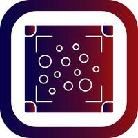 Heat Maps Glyph Gradient Round Corner Icon vector