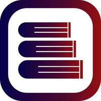 Books Glyph Gradient Round Corner Icon vector