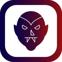 Dracula Glyph Gradient Round Corner Icon vector