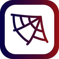 Spider Web Glyph Gradient Round Corner Icon vector