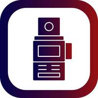 Camera Meter Glyph Gradient Round Corner Icon vector